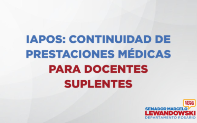 IAPOS: continuidad de prestaciones médicas para docentes suplentes