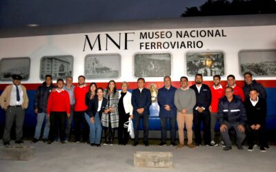 Lewandowski y Giuliano recorrieron el Tren Museo Itinerante que llegó a Cañada de Gómez